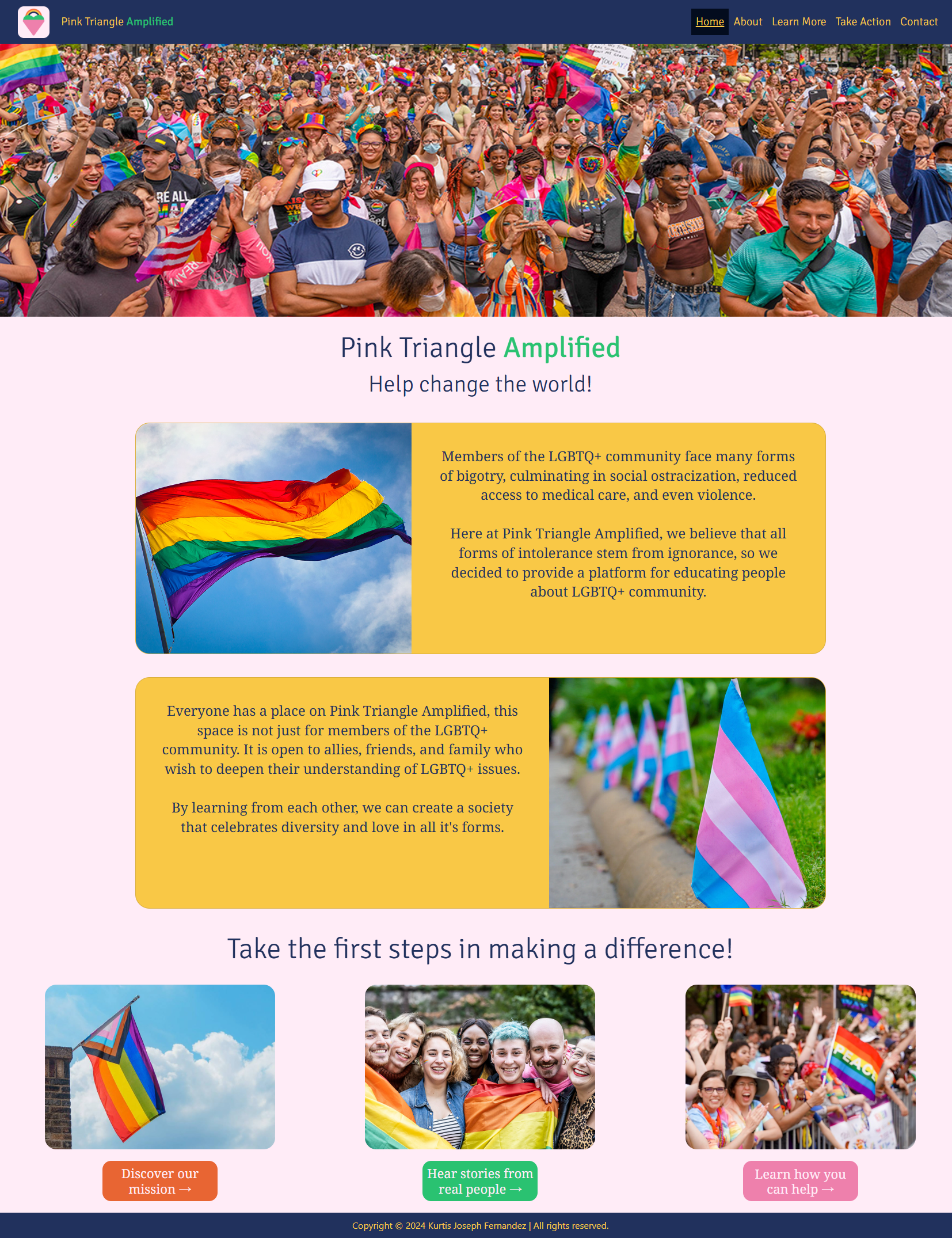 Pink Triangle Amplified - Home